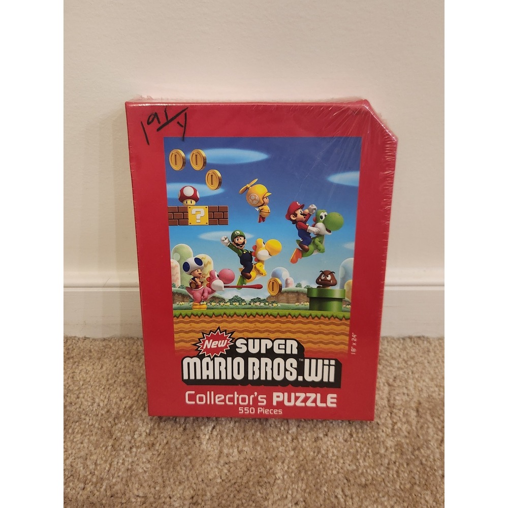 Nintendo New Super Mario Bros Wii Collector's Puzzle 550 Pieces 18x24